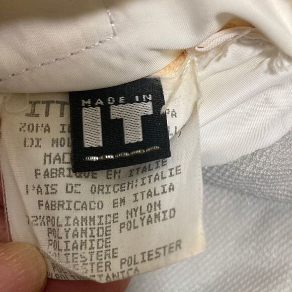 Vintage Versace Jeans Couture White Nylon Unisex Padded Fanny Pack on Web Belt. - Picture 9 of 12